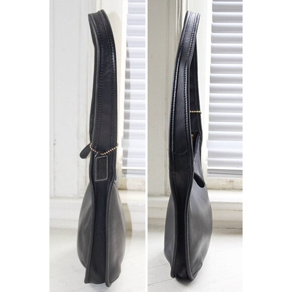 Coach Vintage - Ergo Mini Zip Bag 9020 in Black + Brass, USA 1997 - EUC! - Picture 7 of 9